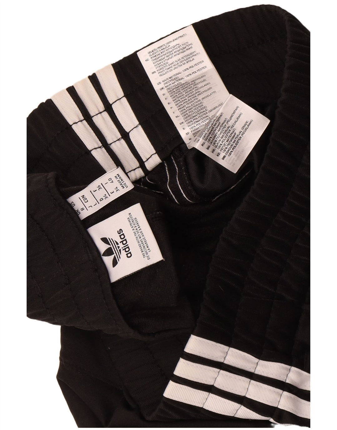 Adidas Pantalones cortos deportivos para mujer UK 8 Small Poliéster negro