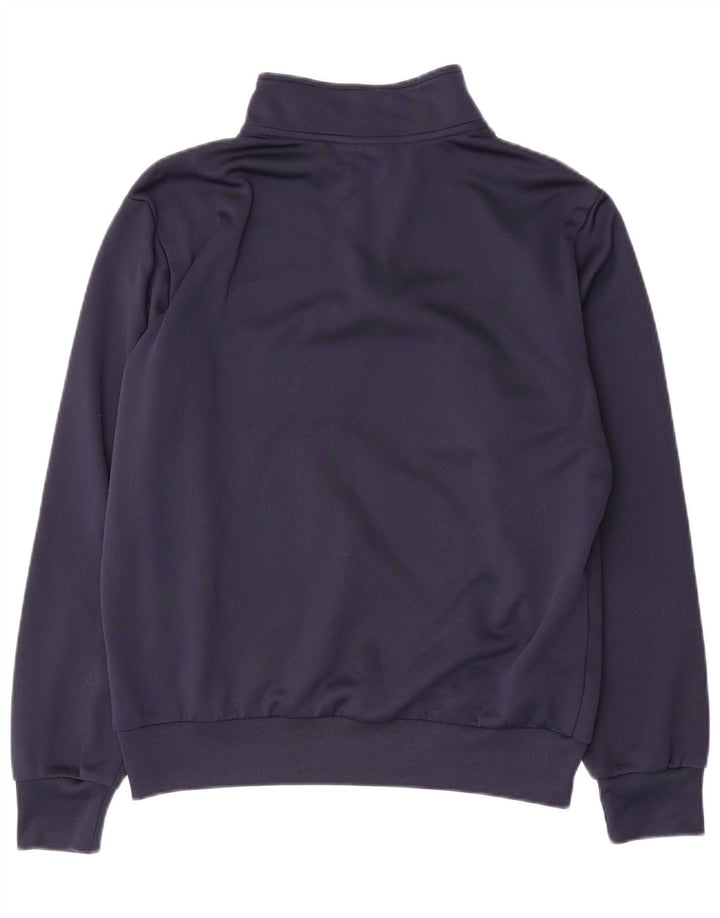 Lotto Mens Graphic Zip Neck Sudadera Jumper Medium Azul Marino Poliéster