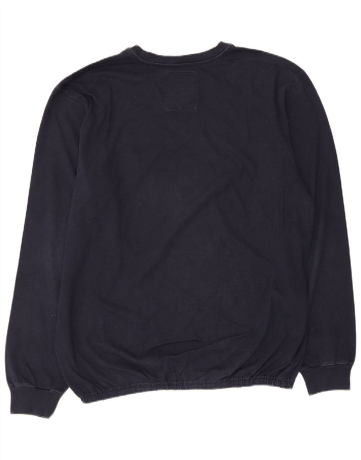 Champion Hombre Top Manga Larga XL Azul Marino Algodón