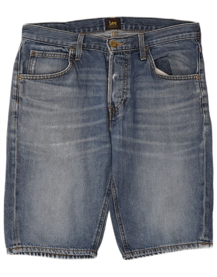 Lee Pantalones Cortos De Mezclilla Con 5 Bolsillos Para Hombre W31 Algodón Azul Medio