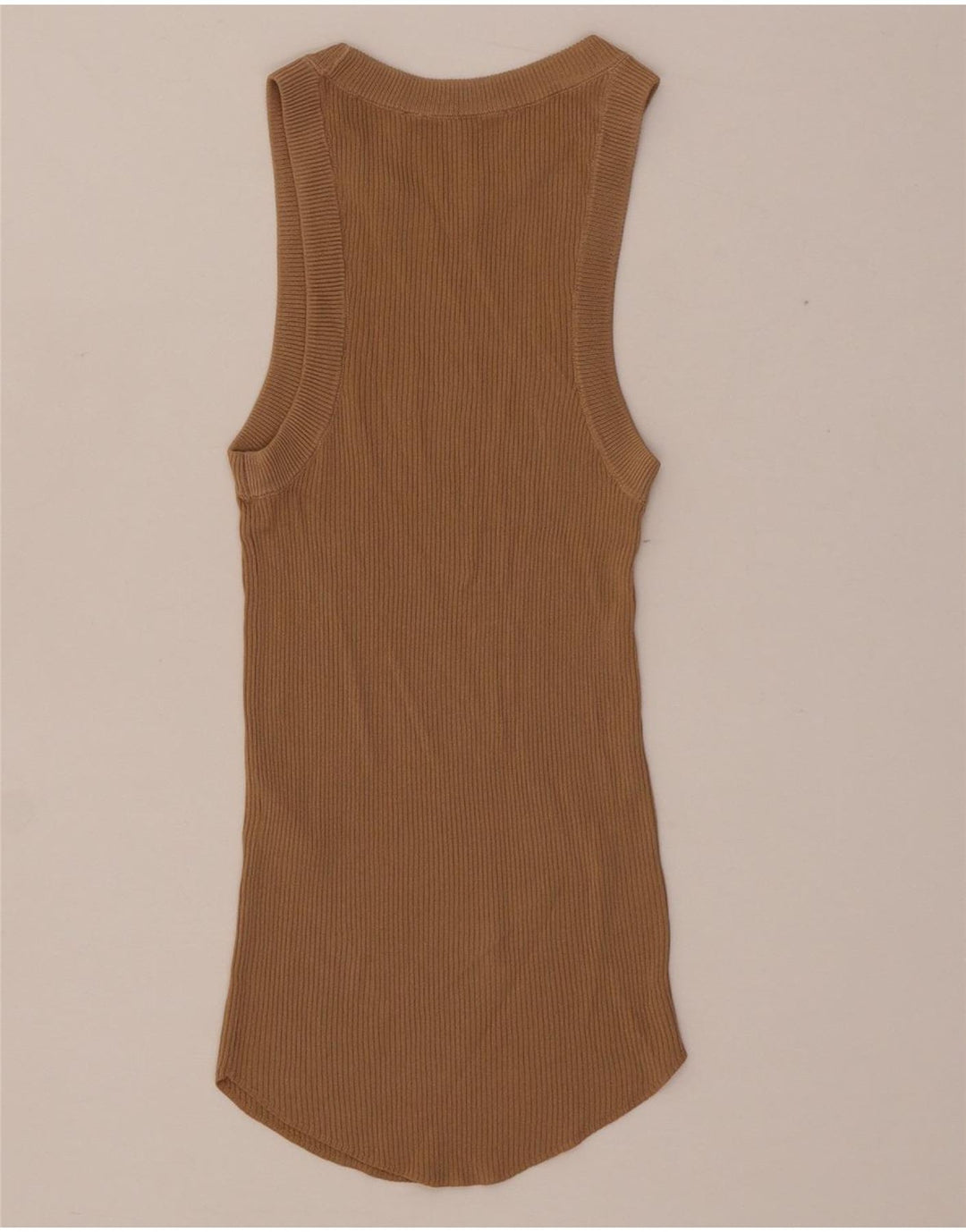 Zara Mujer Chaleco Top UK 4 XS Viscosa Beige