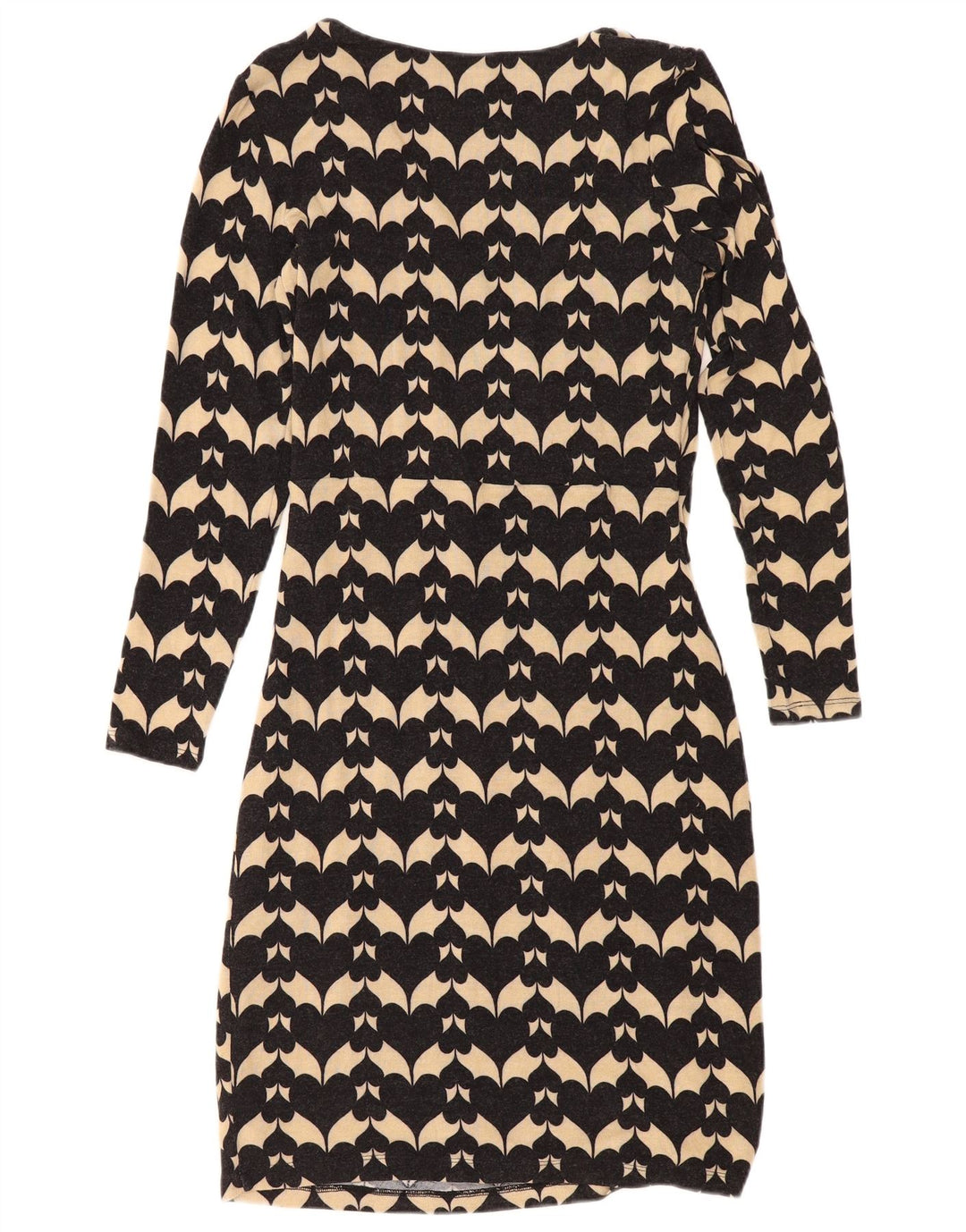 Phase Eight Vestido de tubo con patrón abstracto para mujer UK 42 Mediano Negro