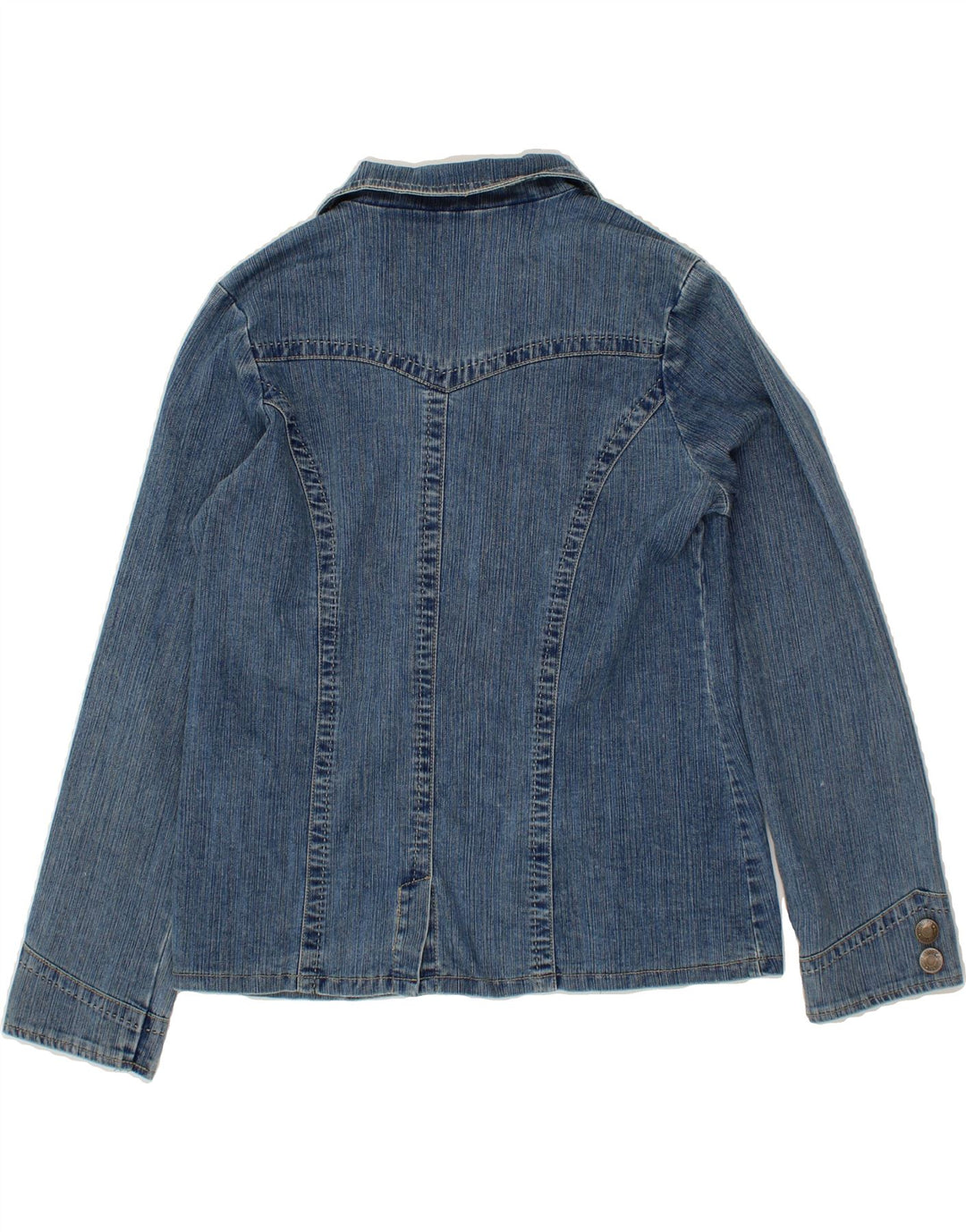 PACO Womens Denim Jacket UK 12 Medium Blue Cotton Vintage Paco and Second-Hand Paco from Messina Hembry 