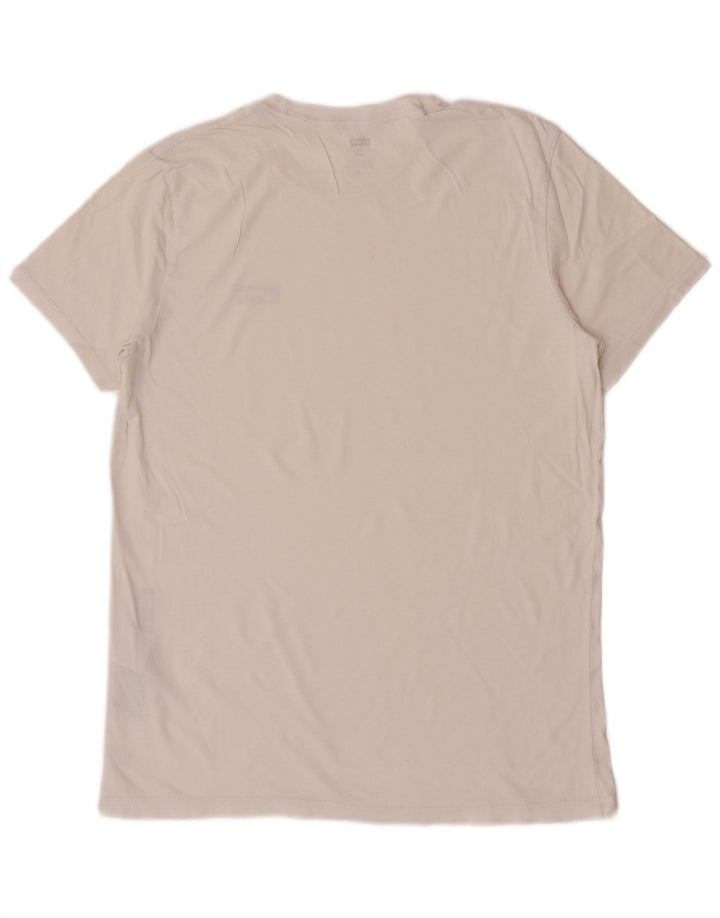 Levi's - Camiseta para hombre, talla grande, algodón blanco