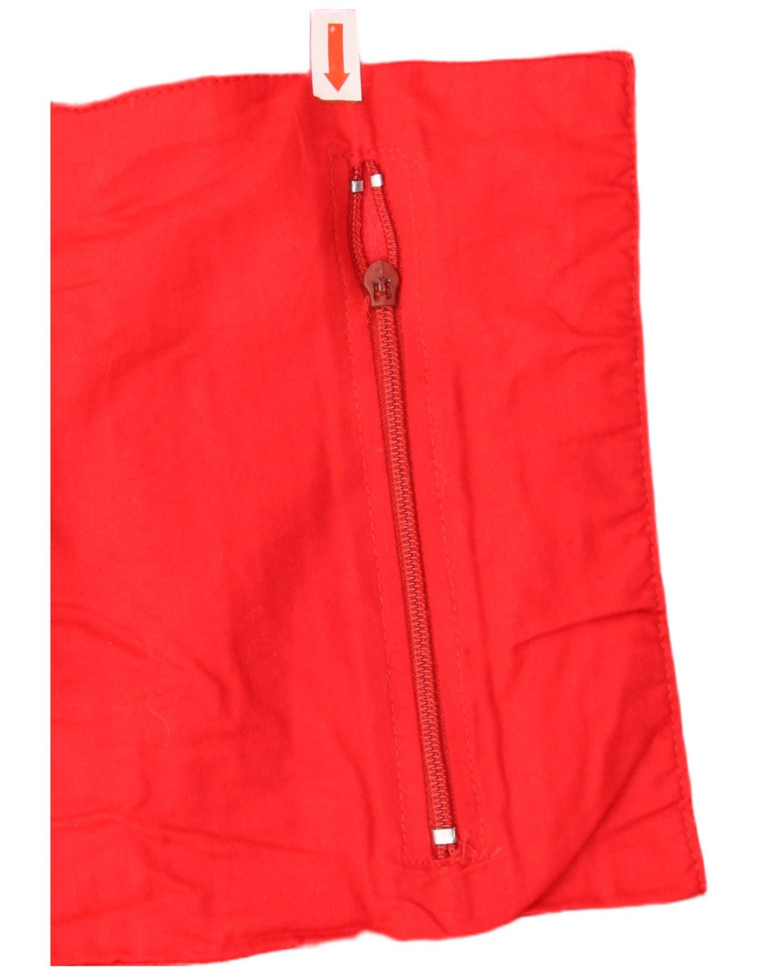 VINTAGE Mujer Botón Cuello Sudadera Jumper UK 18 XL Algodón Rojo