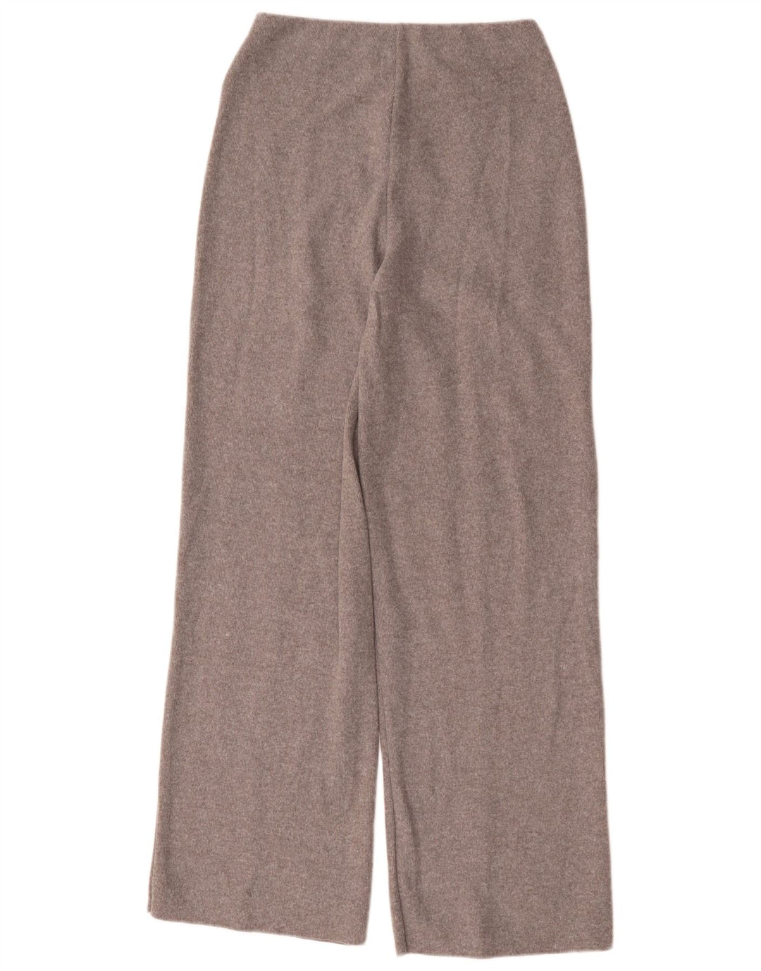 Zara Mujer Pantalones De Punto Holgados UK 40 Pequeño Poliéster Gris