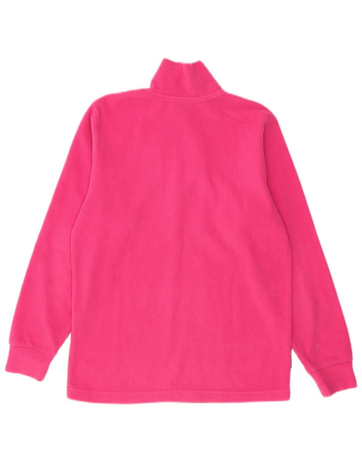 Jersey de forro polar con cuello y cremallera para mujer Invicta UK 12 Poliéster rosa medio