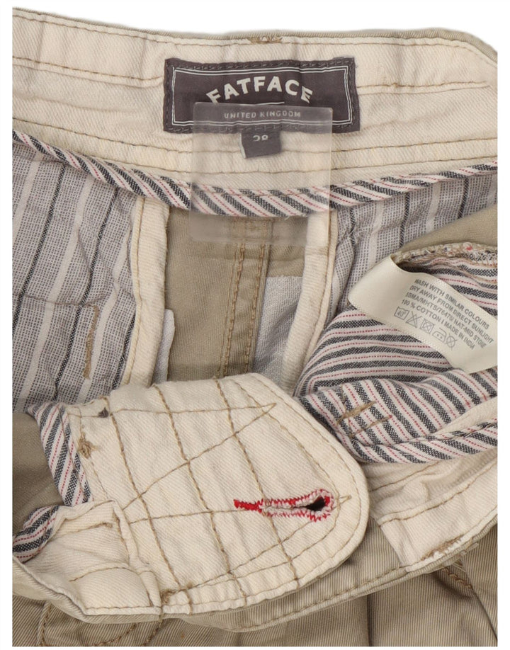 Pantalones cortos chinos para hombre Fat Face W28 Algodón caqui medio
