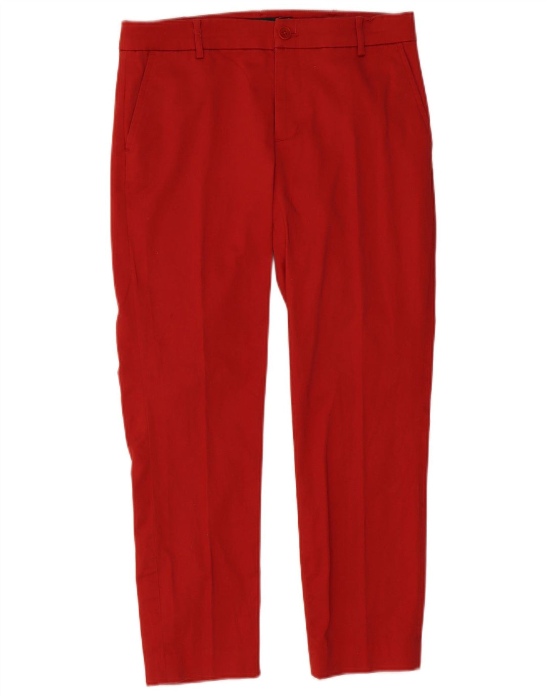 RALPH LAUREN Pantalones chinos delgados para mujer US 6 Medium W32 L26 Algodón rojo