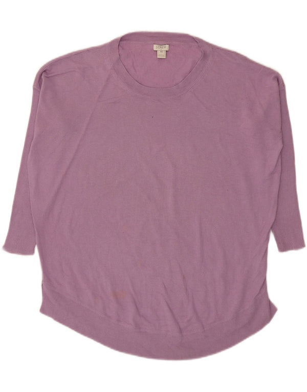 J. Crew Jersey extragrande con cuello barco y manga 3/4 para mujer UK 6 XS Púrpura
