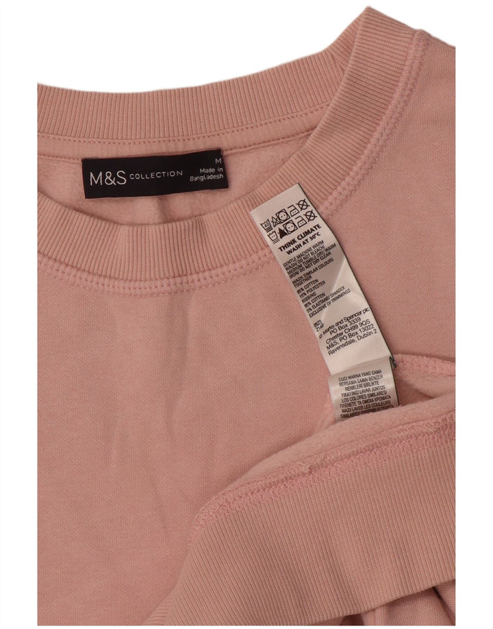 Marks & Spencer - Sudadera extragrande para mujer, talla 40, algodón rosa medio