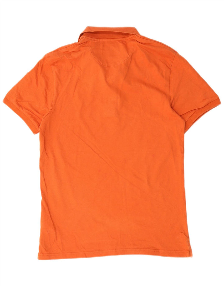 Lyle & Scott Polo para hombre pequeño de algodón naranja