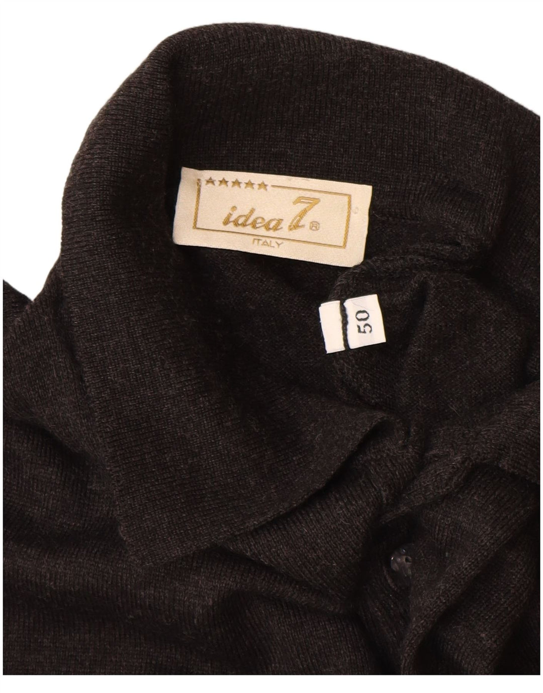 Idea Jersey con cuello tipo polo para hombre IT 50 Lana gris medio