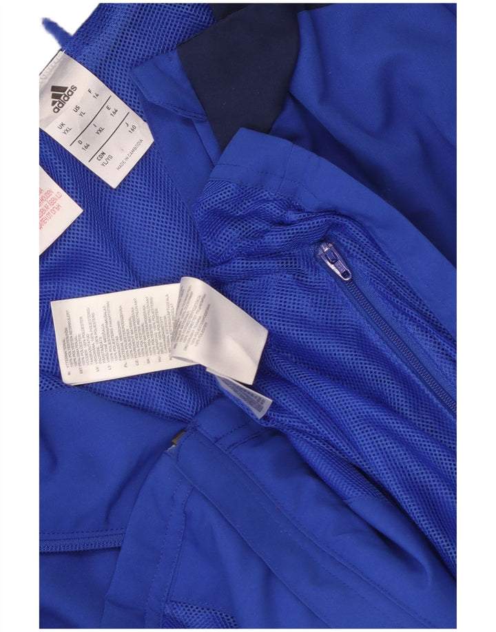 Adidas Chaqueta de chándal para niño 15-16 años XL Azul Colorblock Poliéster