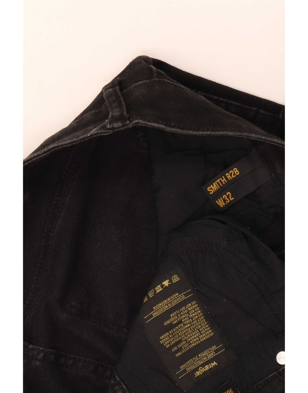 Vaqueros Wrangler Mujer Slim W32 L28 Algodón Negro