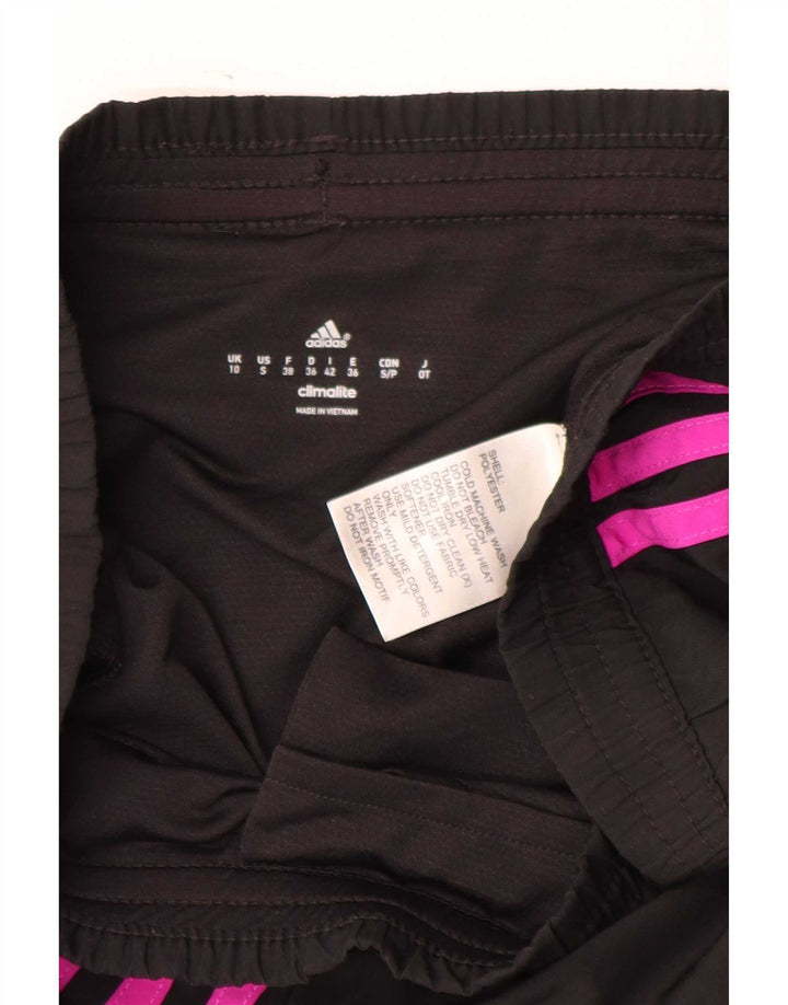 Adidas Mujer Climalite Sport Shorts UK 10 Pequeño Poliéster Negro