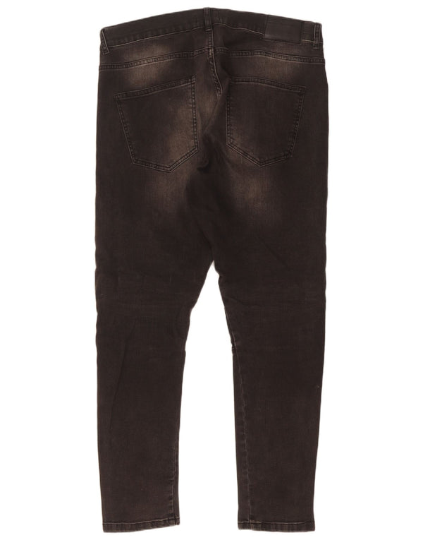 Zara Vaqueros pitillo para hombre EU 46 XL W36 L31 Negro