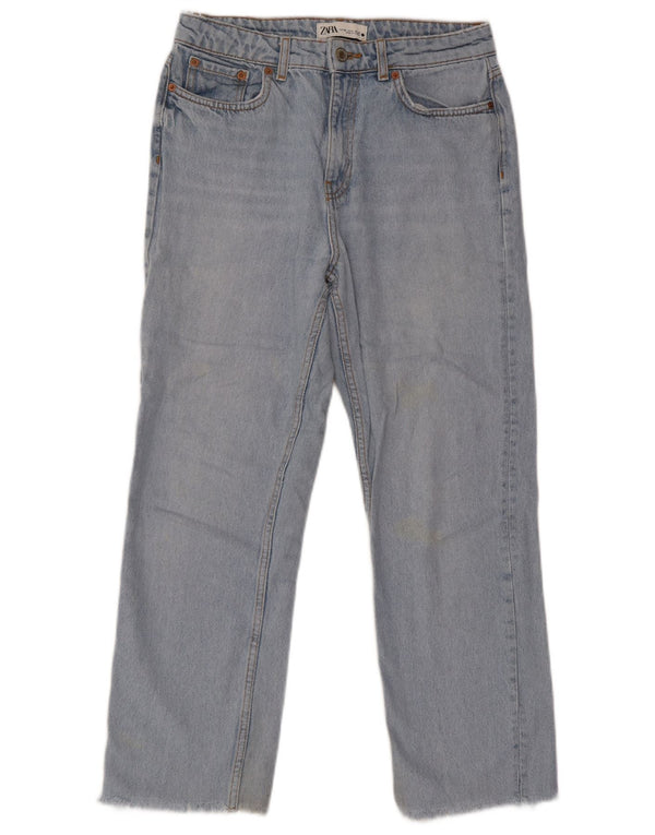 Zara Jeans Cortos Para Mujer EU 38 Small W28 L25 Algodón Azul
