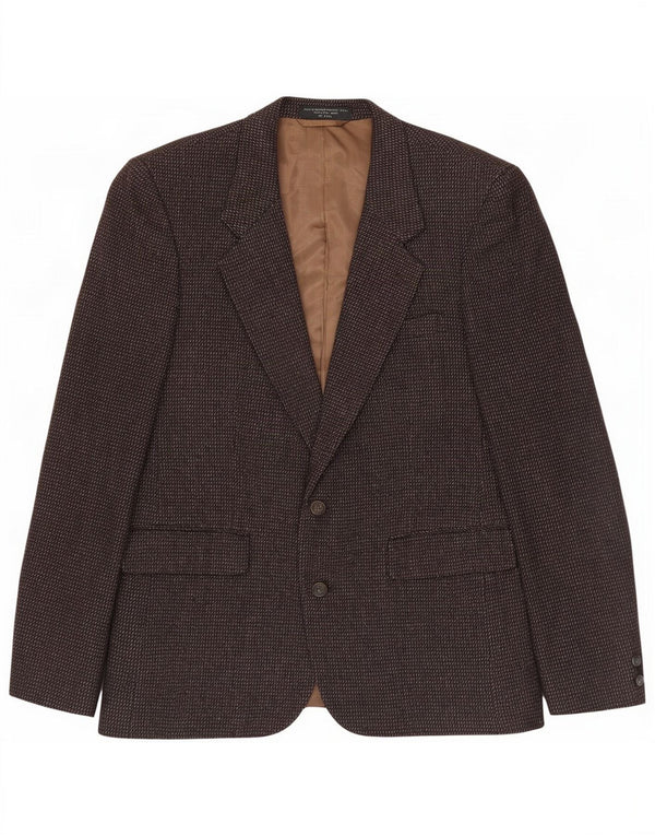Anralfo Orsini Chaqueta tipo blazer de 2 botones para hombre UK 40 Large Brown Moteado