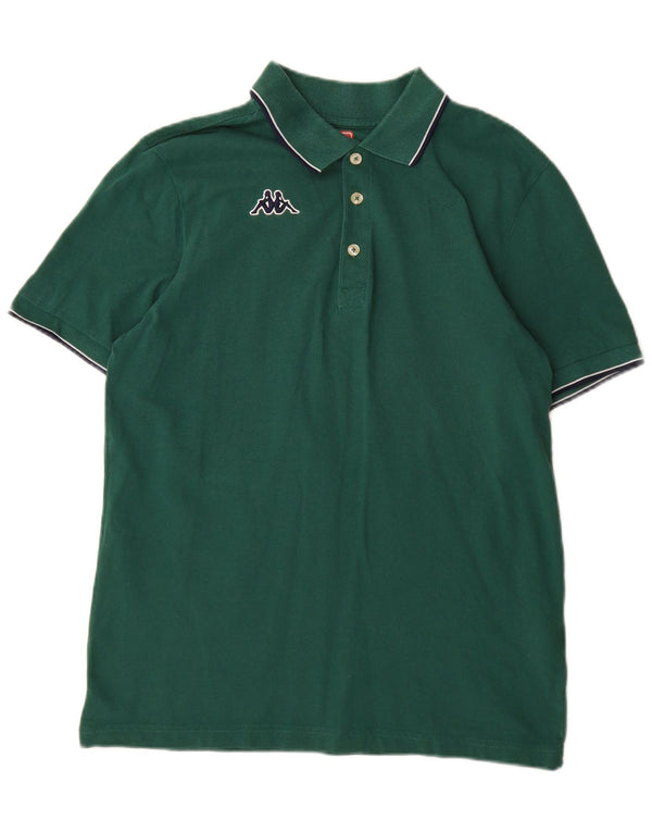Kappa Polo Hombre Grande Verde Algodón