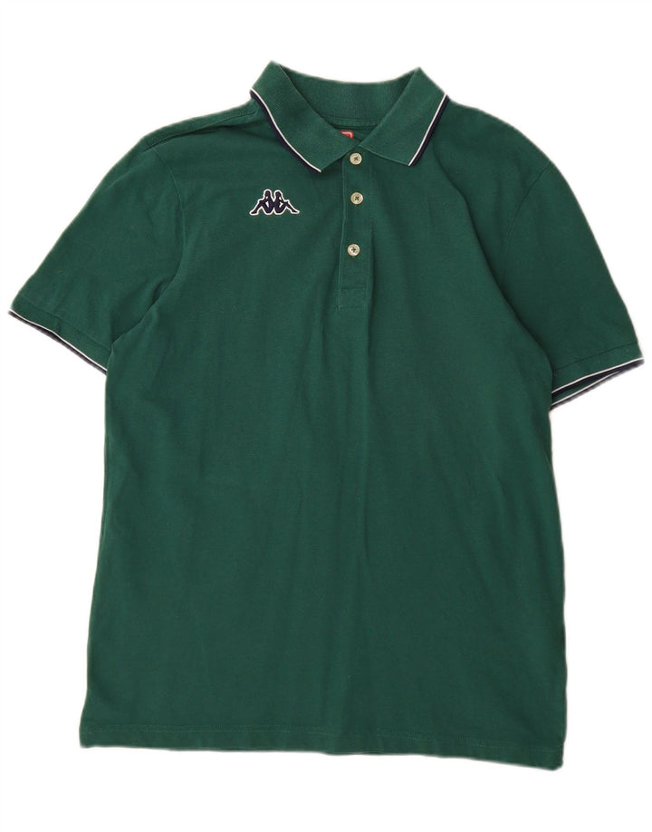 Kappa Polo Hombre Grande Verde Algodón