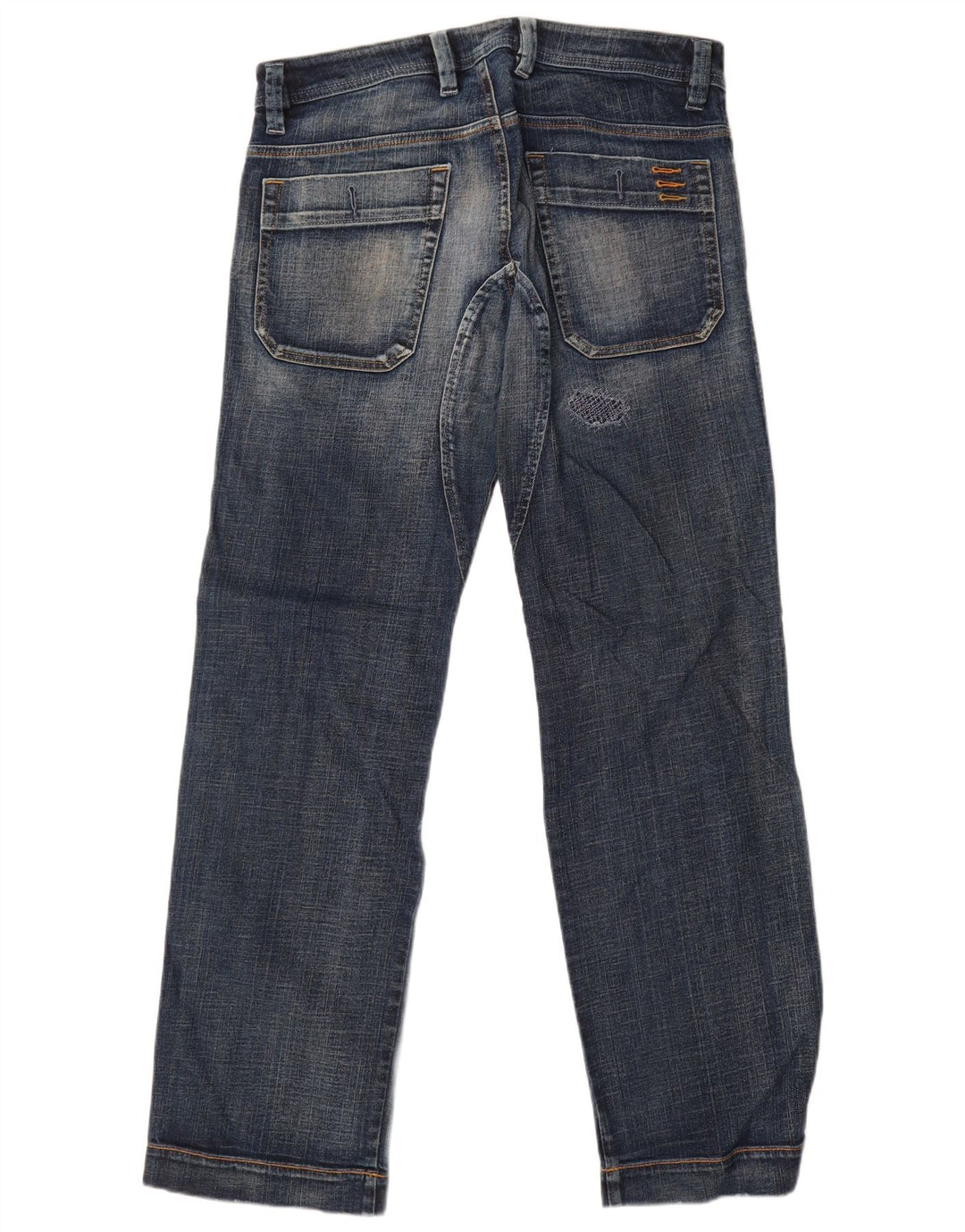 Diesel Vaqueros Rectos Desgastados Para Hombre W31 L32 Algodón Azul