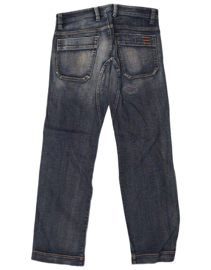 Diesel Vaqueros Rectos Desgastados Para Hombre W31 L32 Algodón Azul