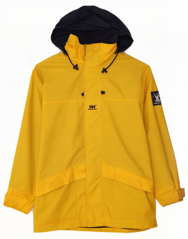 Helly Hansen Chaqueta impermeable con capucha para hombre, talla 42, color amarillo