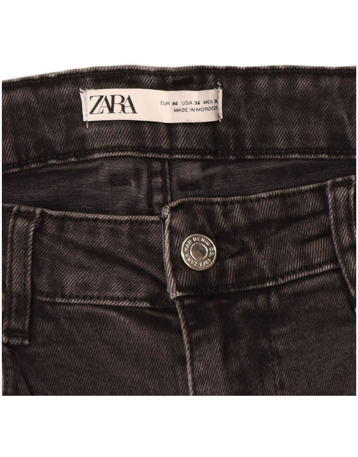 ZARA Shorts vaqueros para hombre EU 46 XL W36 Algodón gris