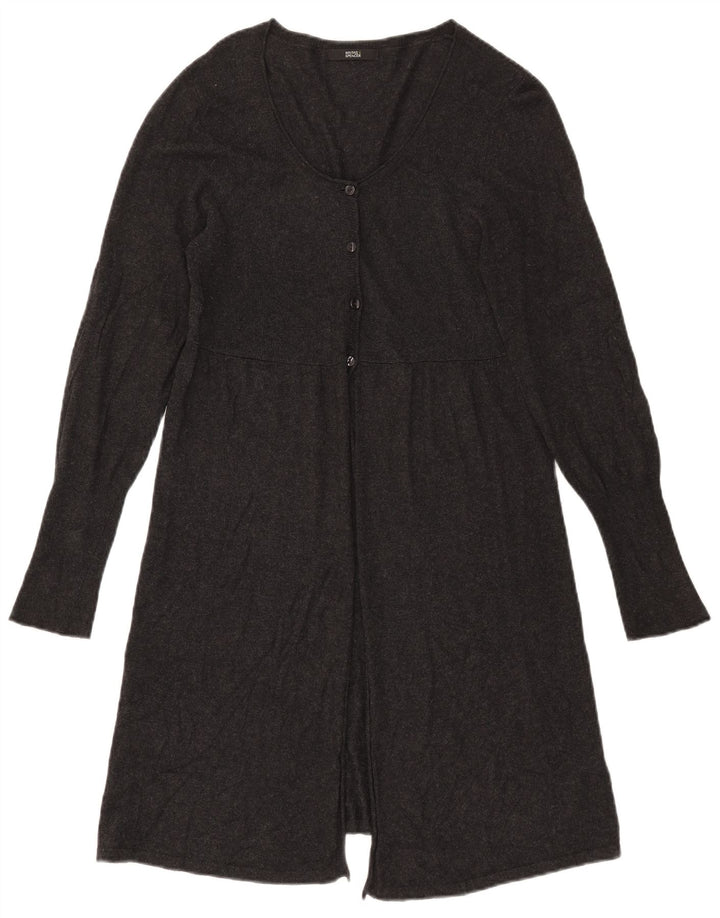 Marks & Spencer Suéter tipo cárdigan largo para mujer UK 44 Viscosa gris grande