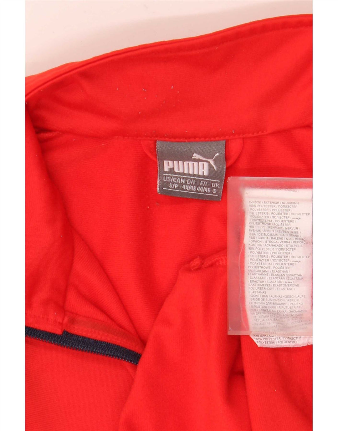 Puma Hombre Chándal Top Chaqueta Pequeña Poliéster Rojo