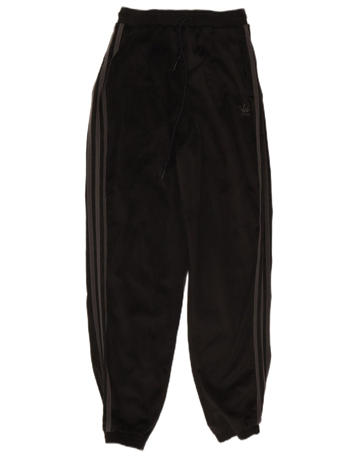 Adidas Mujer Chándal Pantalones Joggers UK 8 Pequeño Negro Poliéster