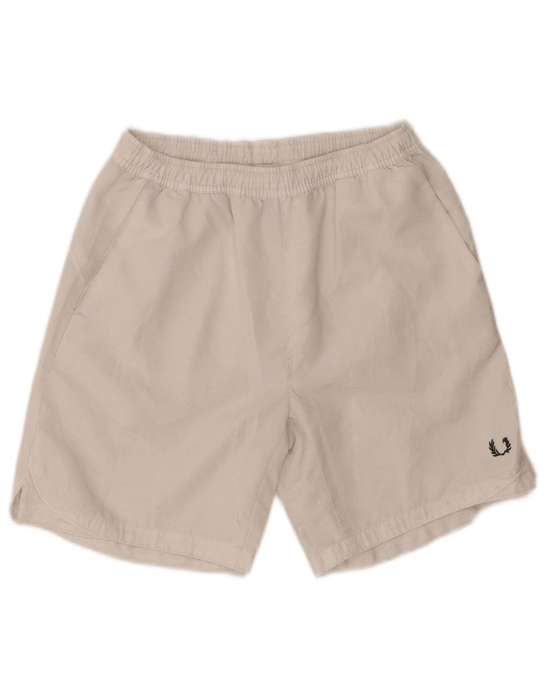 Fred Perry Pantalones Cortos Deportivos De Corte Regular Para Hombre Poliéster Blanco Medio