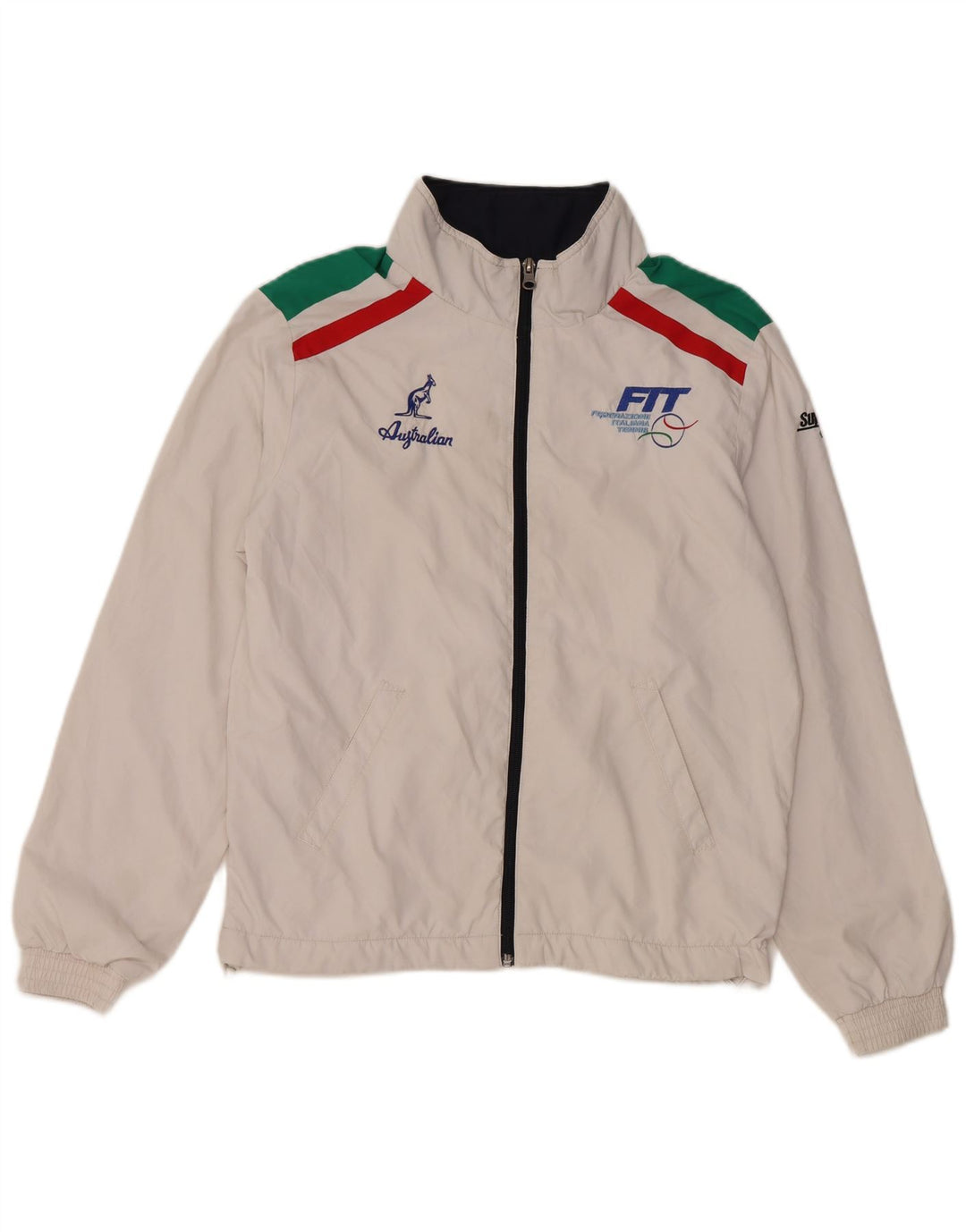 AUSTRALIAN L'ALPINA Chaqueta de chándal Italia para hombre XS Blanco Colorblock