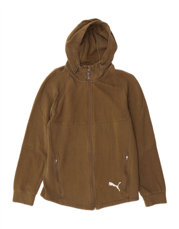 Puma Sudadera Con Capucha Y Cremallera Para Hombre Caqui Mediano