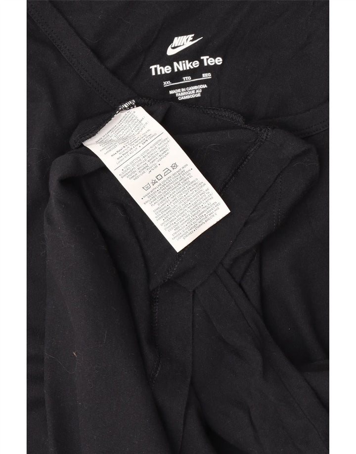 Nike - Camiseta sin mangas para hombre, talla 2XL, algodón negro