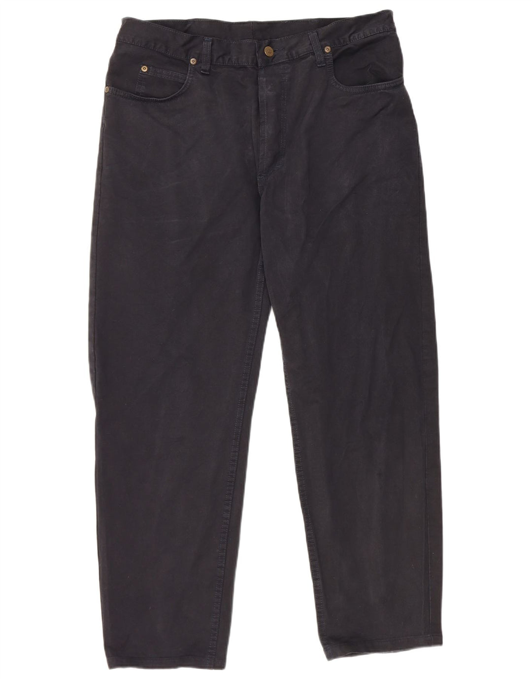 LEE Pantalones casuales cónicos para hombre W38 L28 Algodón negro