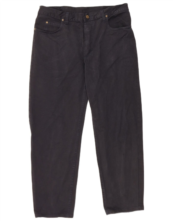 LEE Pantalones casuales cónicos para hombre W38 L28 Algodón negro