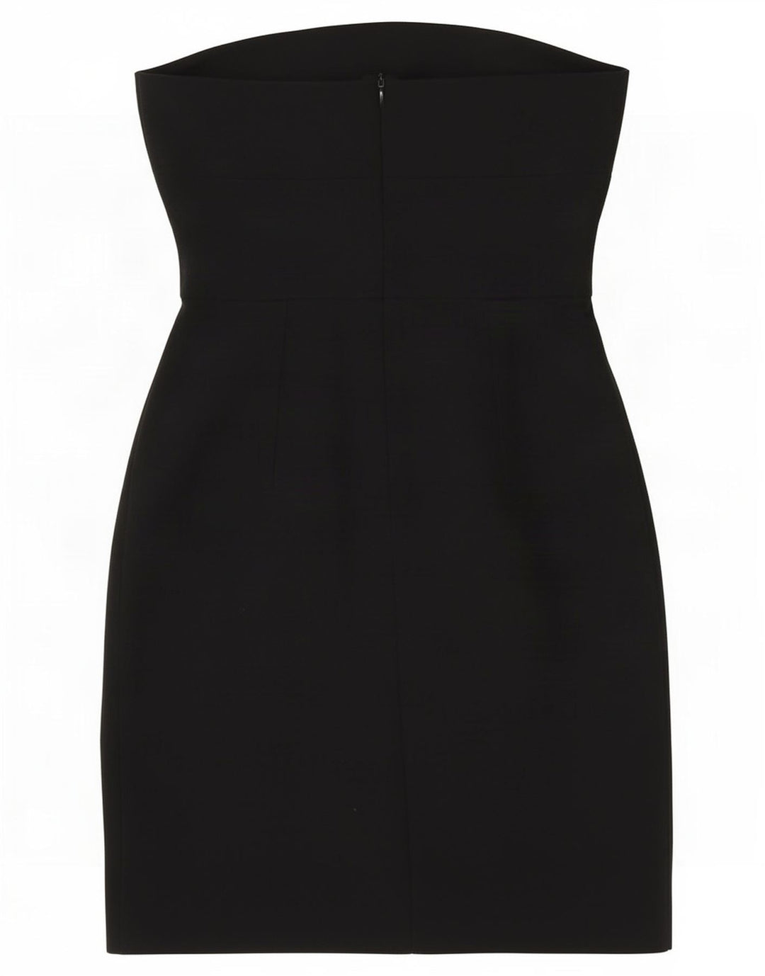 Zara Vestido Sin Tirantes Para Mujer UK 8 Small Poliéster Negro