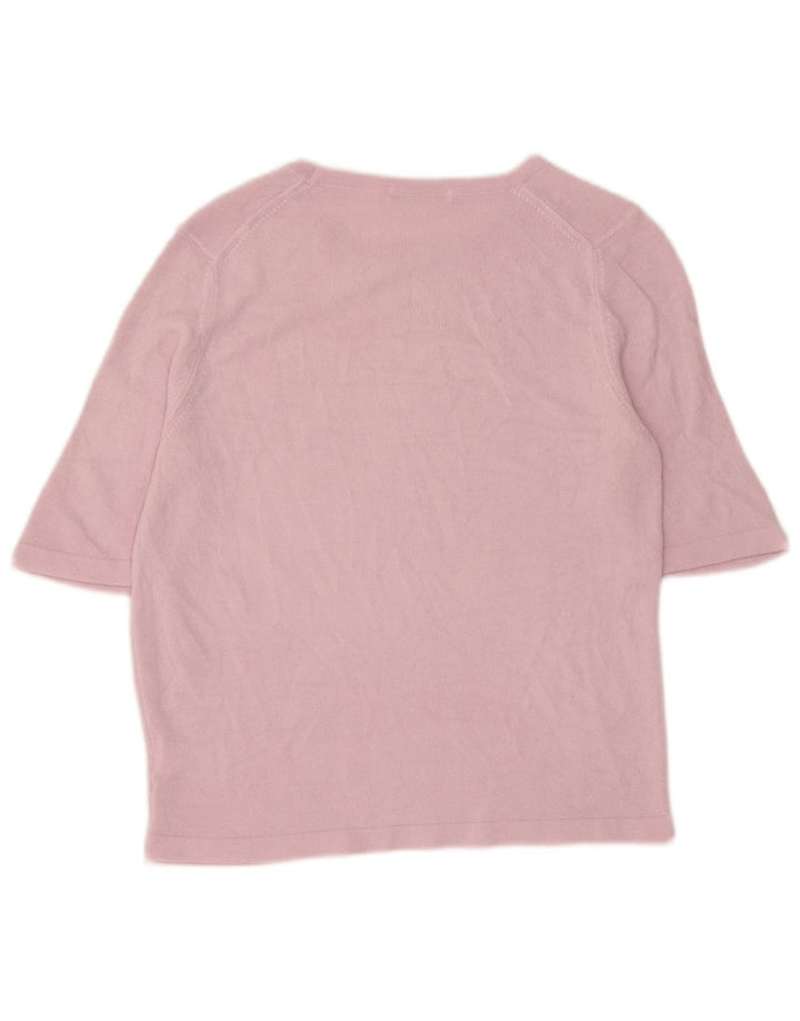 Marks & Spencer Top para mujer manga 3/4 UK 10 Small Púrpura Acrílico