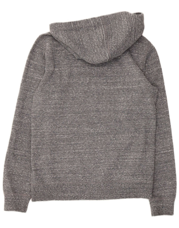 Champion Sudadera con capucha gráfica para mujer UK 12 Poliéster moteado gris medio