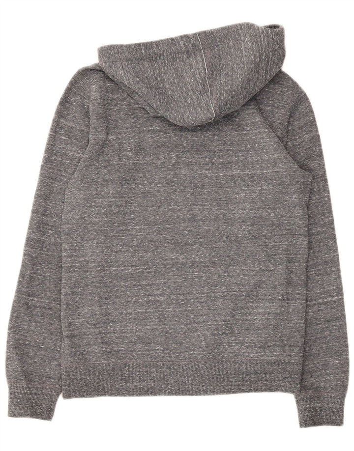 Champion Sudadera con capucha gráfica para mujer UK 12 Poliéster moteado gris medio