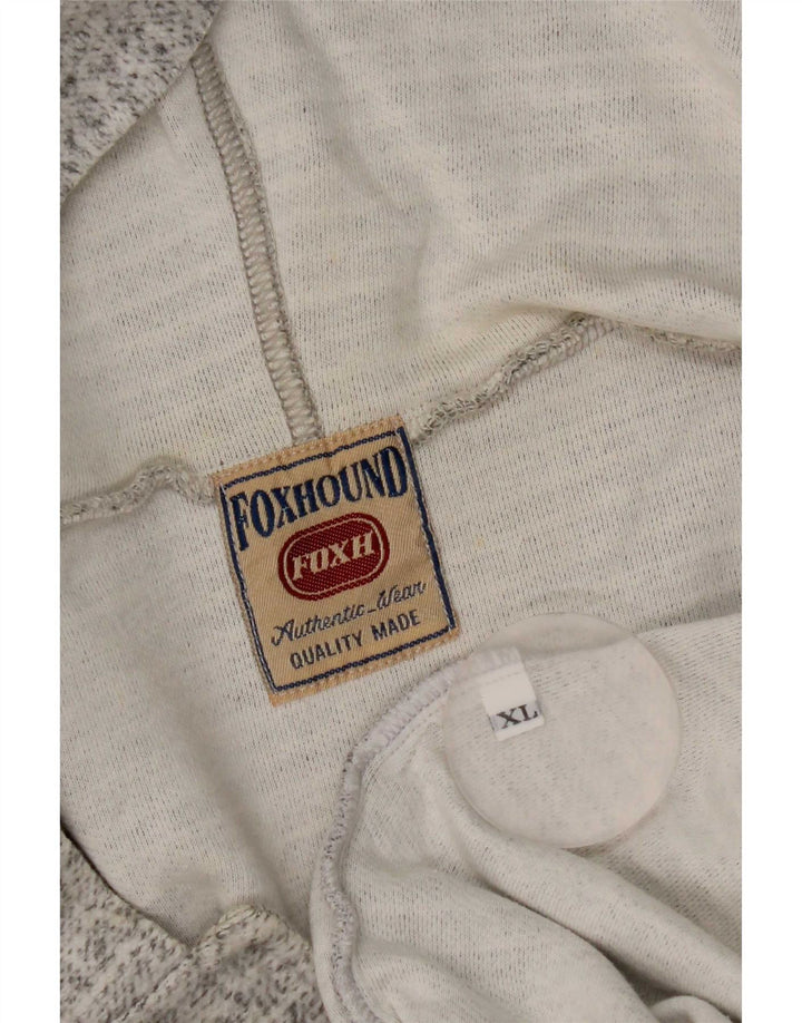 Foxhound - Chaqueta de chándal con capucha para hombre, talla XL, color gris moteado