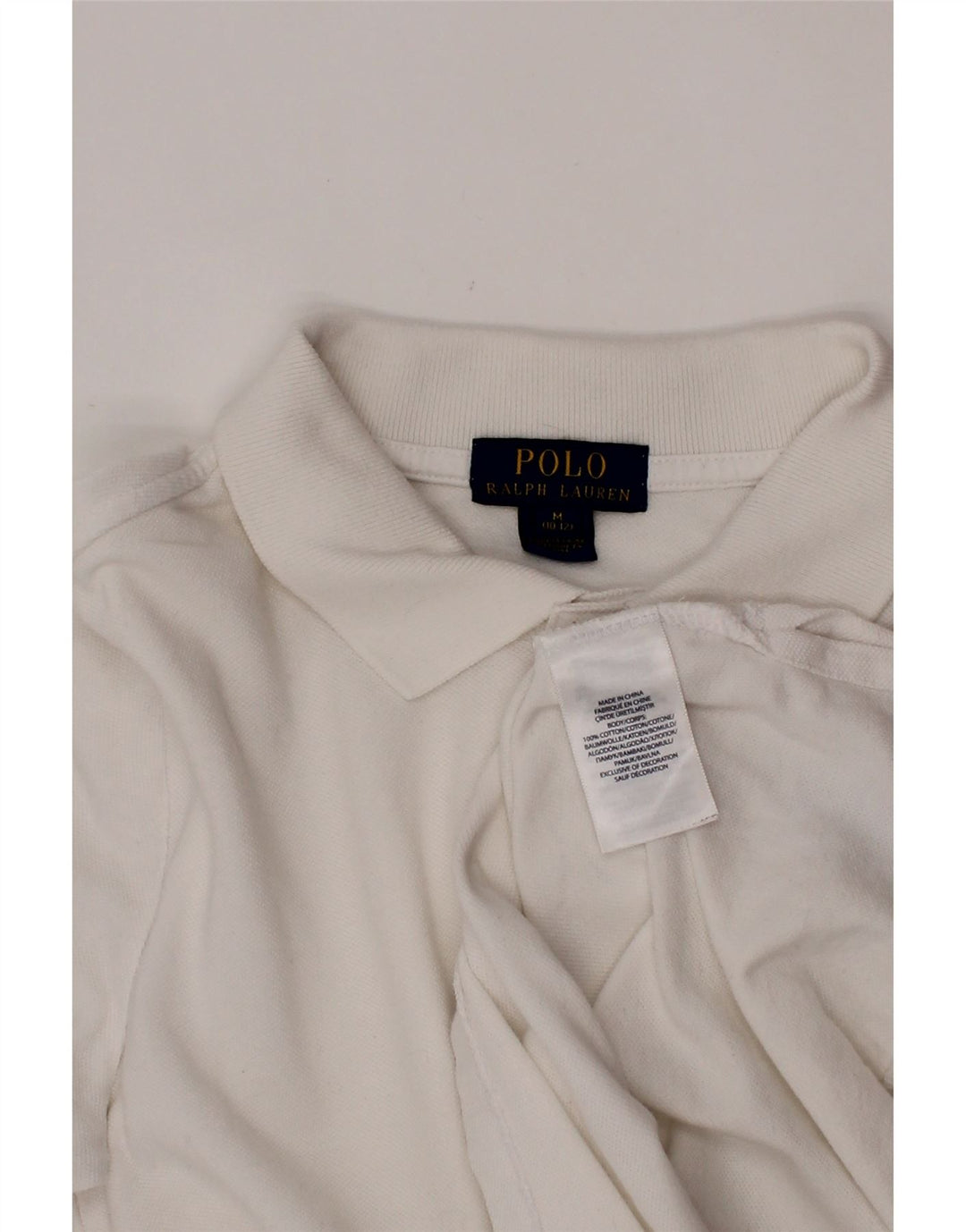 POLO RALPH LAUREN Polo gráfico para niño 10-11 años Mediano Blanco