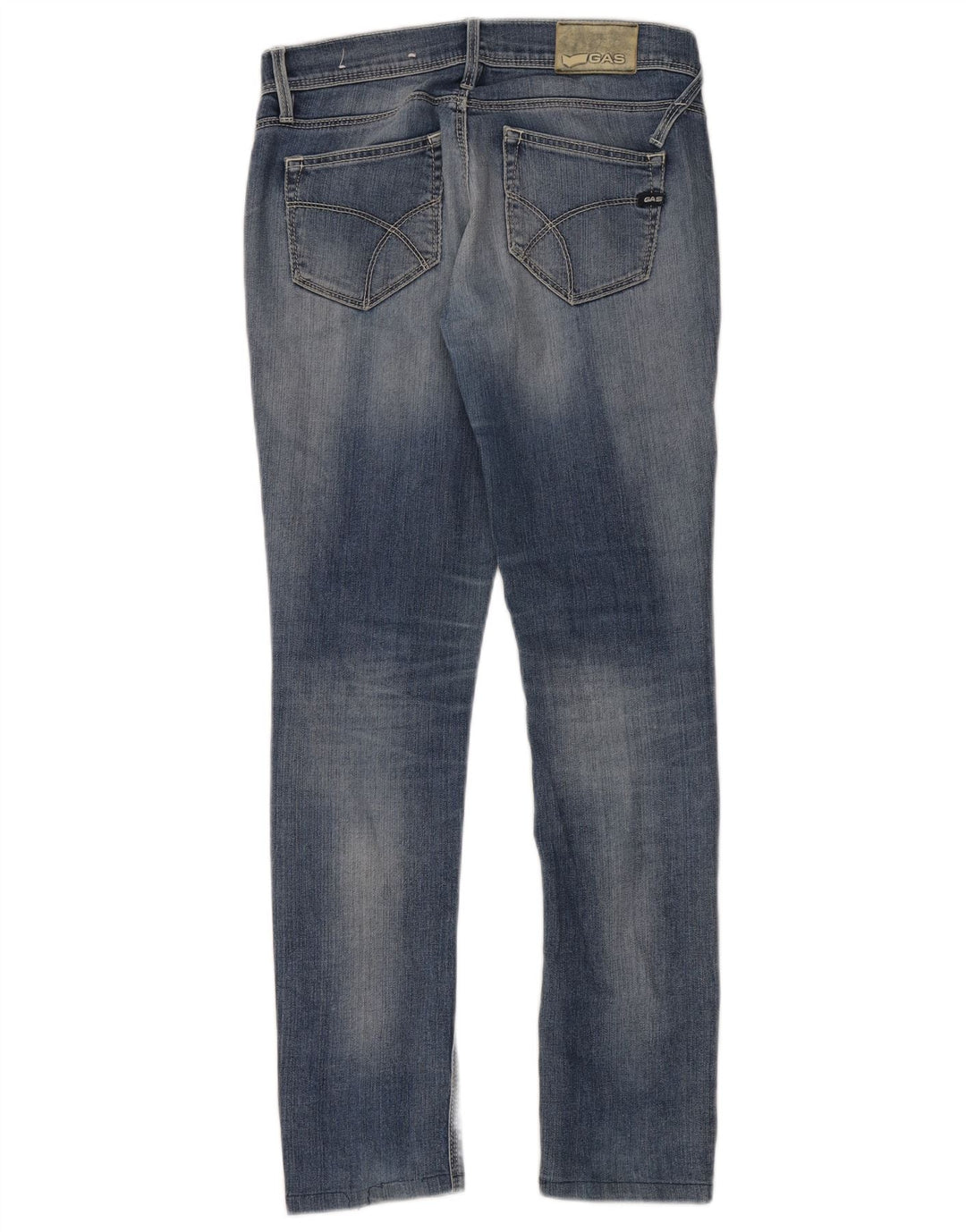 Vaqueros Slim Mujer Gas W30 L30 Algodón Azul