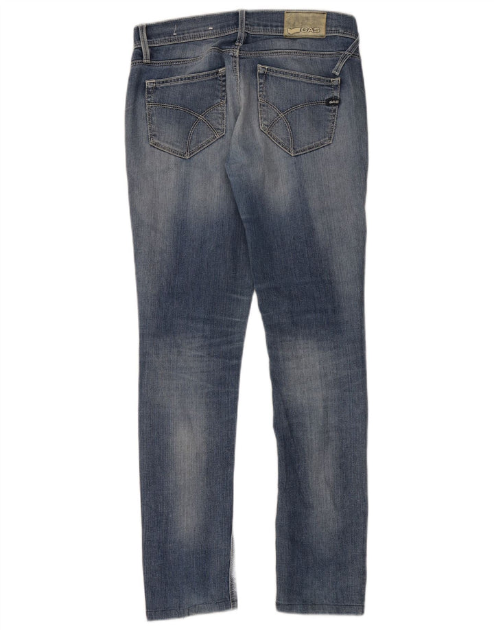 Vaqueros Slim Mujer Gas W30 L30 Algodón Azul