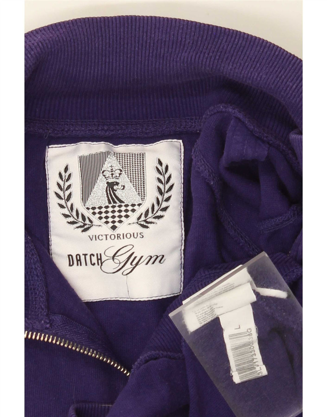 Datch Mens Graphic Chándal Top Chaqueta Grande Algodón Púrpura