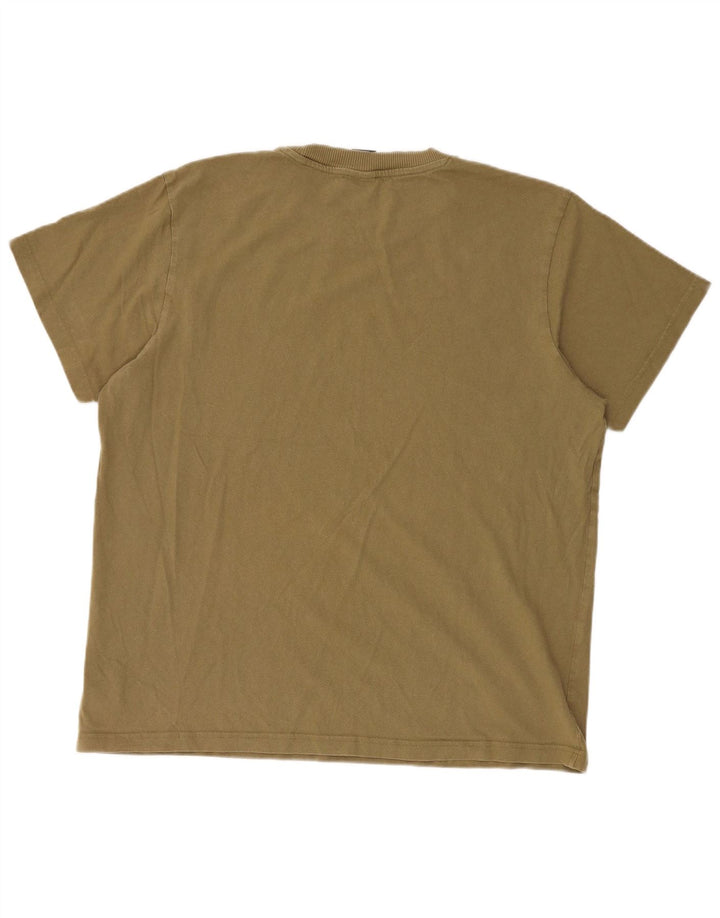 G-Star Hombre Camiseta Top Large Khaki Cotton