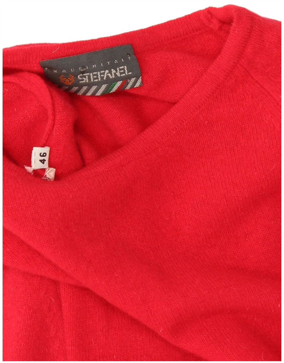 Stefanel Suéter de cuello redondo para mujer IT 46 Large Pink