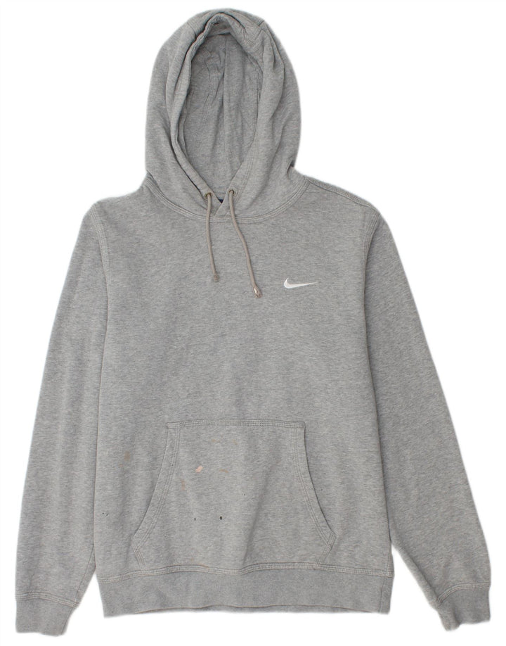 Sudadera con capucha Nike para hombre - Jersey de algodón moteado en gris medio